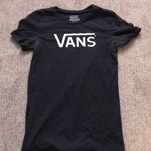 Blacks vans logo shirt
